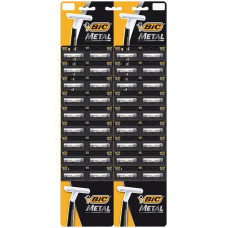 Станок металлический одноразовый Bic Metal (Бик), на карте 36 шт Станок металлический одноразовый Bic Metal (Бик), на карте 36 шт