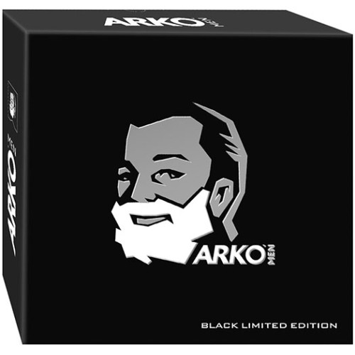 Подарочный набор для мужчин Arko (Арко) Black: гель для бритья 200 мл + гель для душа 260 мл