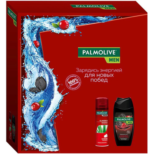 Подарочный набор для мужчин Palmolive (Палмолив) Men Очищение и Перезагрузка: гель для душа 4 в 1 250 мл + пена для бритья 300 мл