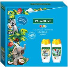 Детский подарочный набор Palmolive (Палмолив) Kids: гель для душа и купания 250 мл (2 шт) + наклейки