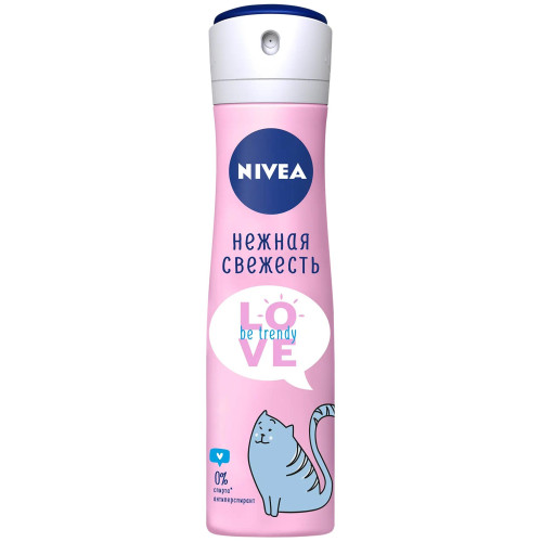 Антиперспирант спрей женский Nivea (Нивея) Love Be Trendy «Нежная свежесть», 150 мл