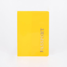 Обложка для паспорта силиконовая, цвет желтый, 9,5x0,5x13,5 см