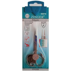 Ножницы маникюрные для ногтей с ручной заточкой Zinger (Зингер), серебряные, zo B-117-S-SH