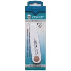Пилка овальная для ногтей Zinger (Зингер), цвет белый, zo BА-303