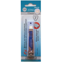 Клиппер для ногтей большой Zinger (Зингер), в голубом пластмассовом футляре, zo SLN-604-C7