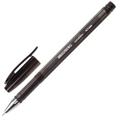 Ручка гелевая Brauberg (Брауберг) Income, цвет чёрный, тонированный корпус, игольчатый узел 0,5 мм, линия письма 0,35 мм