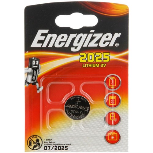 Батарейка литиевая таблетка Energizer (Энерджайзер) CR2025, 1 шт Батарейка литиевая таблетка Energizer (Энерджайзер) CR2025, 1 шт