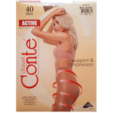 Колготки Conte (Конте) Active, Natural, 40 den, 5XL размер