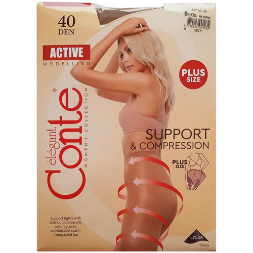 Колготки Conte (Конте) Active, Natural, 40 den, 6XL размер