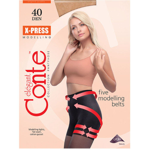 Колготки Conte (Конте) X-Press, цвет Mocca, 40 den, 4 размер