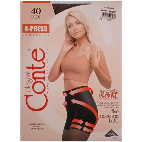 Колготки Conte (Конте) X-Press, цвет Shade, 40 den, 5XL размер