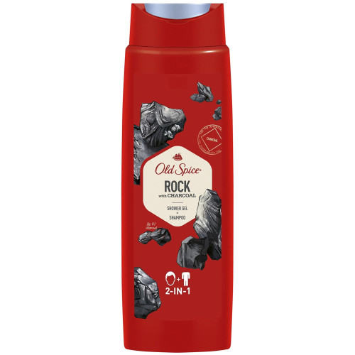 Гель для душа и шампунь Old Spice (Олд Спайс) Rock with Charcoal 2 в 1, 250 мл