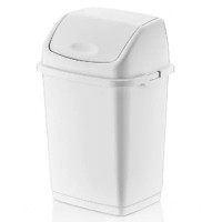 Ведро для мусора пластиковое с плавающей крышкой «Фантазия», цвет молочный, 43х34х69 см, 50 л