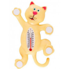 Термометр оконный Кошка, на присосках, 10х17 см