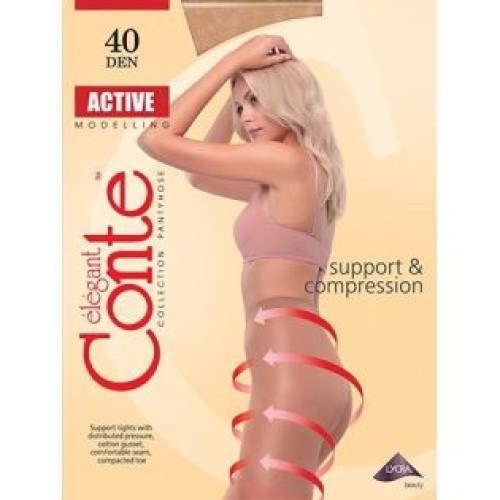 Колготки Conte Active (Конте Актив), Nero (черный), 2 размер, 40 Den