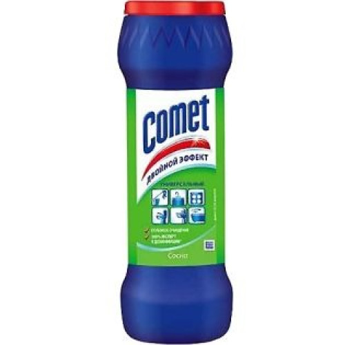 Универсальное чистящее средство Comet (Комет) Сосна с хлоринолом, в банке, 475 г