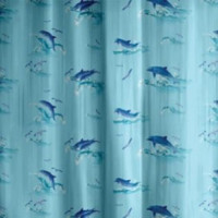Занавеска для ванны Дельфины, 180х180 см
