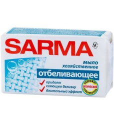 Хозяйственное мыло Sarma (Сарма) с отбеливающим эффектом, 140 г