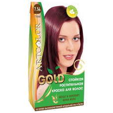 Краска для волос АртКолор Gold, тон 7.54 - Гранат