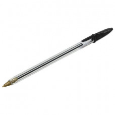 Ручка шариковая Staff (Стафф) Basic BP-04, цвет черный, корпус 14 см, линия 0,5 мм