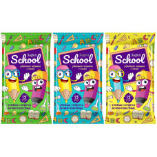 Детские влажные салфетки антибактериальные Salfeti (Салфети) School Mix, 15 шт