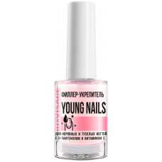 Филлер-укрепитель LuxVisage YOUNG NAILS для неровных и тусклых ногтей с D-пантенолом и витамином E