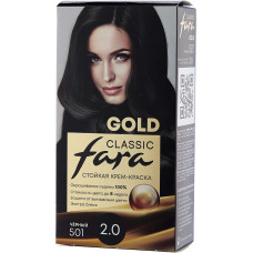 Краска для волос Fara (Фара) Classic Gold 501, тон 2.0 - Черный