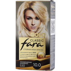 Краска для волос Fara (Фара) Classic Gold 530, тон 10.0 - Скандинавская блондинка