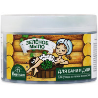 Мыло для бани и душа, для ухода за телом и волосами натуральное таежное Floresan (Флоресан) Зеленое, 450 г