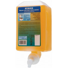 Мыло-гель для тела и волос Keman (Кеман) Aquarius, цвет желтый, 1000 мл