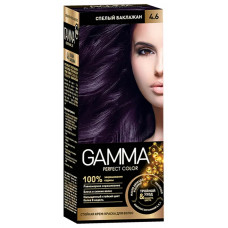 Краска-уход для волос Gamma (Гамма), тон 4.6 - Спелый баклажан