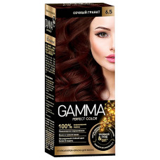 Краска-уход для волос Gamma (Гамма), тон 6.5 - Сочный гранат