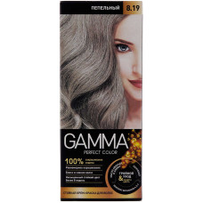 Краска-уход для волос Gamma (Гамма), тон 8.19 - Пепельный