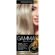 Краска-уход для волос Gamma (Гамма), тон 9.1 - Пепельный блондин