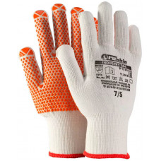 Трикотажные перчатки с ПВХ точками Ruskin Industry 304, размер S
