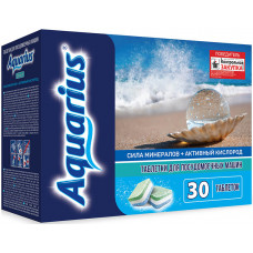 Таблетки для посудомоечных машин Aquarius (Аквариус) Сила минералов + активный кислород, 30 шт