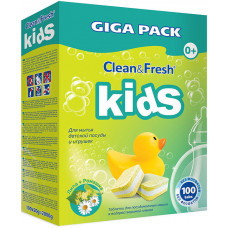 Таблетки для посудомоечных машин Clean&Fresh Kids, 100 шт