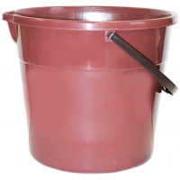 Ведро пластиковое Классика, с носиком, цвет бордовый (коричневый), 10 л
