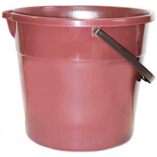 Ведро пластиковое Классика, с носиком, цвет бордовый (коричневый), 10 л