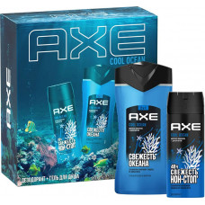 Подарочный набор для мужчин Axe Cool Ocean (Акс Кулл Океан), гель для душа 250 мл и дезодорант 150 мл
