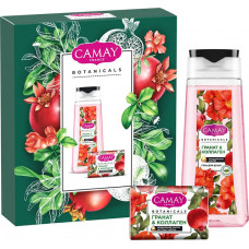 Подарочный набор для женщин Camay (Камей) Pomegranate, гель для душа 250 мл и туалетное мыло 85 г