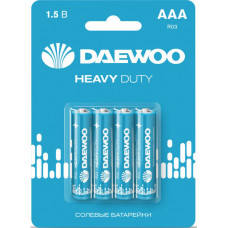 Батарейки солевые DAEWOO Heavy Duty, R03/4BL