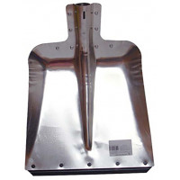 Лопата снеговая алюминиевая ЛС-7, с планкой, S=1,5 мм D-40, 320x350 мм