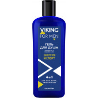 Гель для душа Viking (Викинг) Sport Energy 4в1, 300 мл