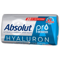 Мыло туалетное Absolut (Абсолют) Pro серебро и гиалурон, 90 г