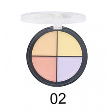 Консилер для лица четырехцветный Farres (Фаррес) Cover 4021-102, лиловый, желтый, персиковый, карамельный
