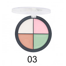 Консилер для лица четырехцветный Farres (Фаррес) Cover 4021-103, карамельный, белый, розовый, зеленый
