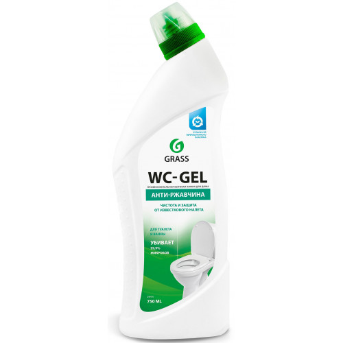 Средство для чистки сантехники Grass (Грасс) WC-gel Анти-ржавчина, 750 мл Средство для чистки сантехники Grass (Грасс) WC-gel Анти-ржавчина, 750 мл