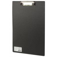 Доска-планшет с прижимом Brauberg (Брауберг) Comfort А4, картон/ПВХ, черная, 230х350 мм