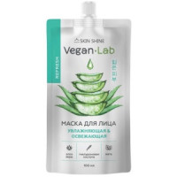 Маска для лица Skin Shine VeganLab Алоэ вера, увлажняющая и освежающая, 100 мл